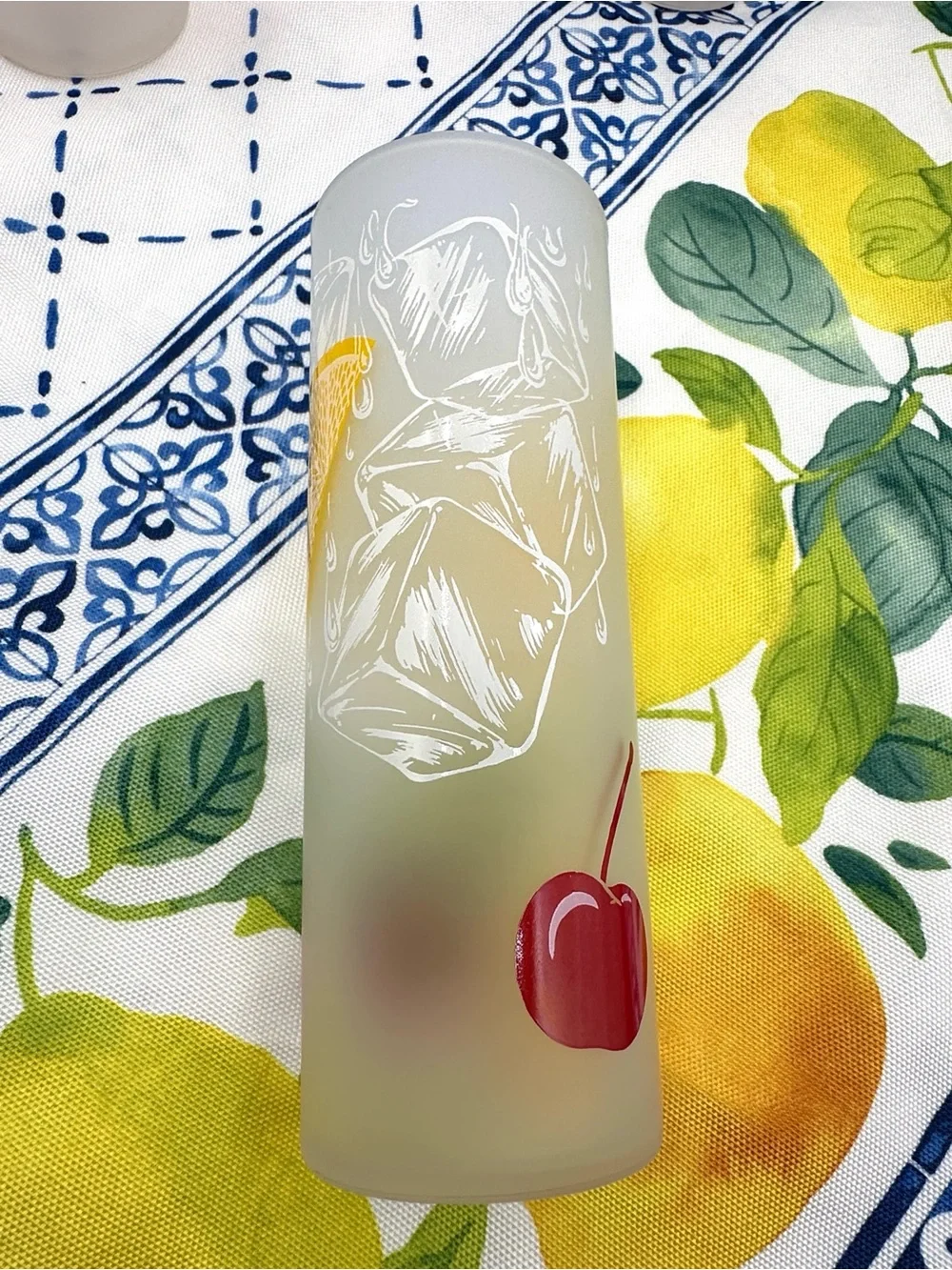 4 Federal Frosted Tom Collin’s, Lemonade Glasses Vintage MCM 50s